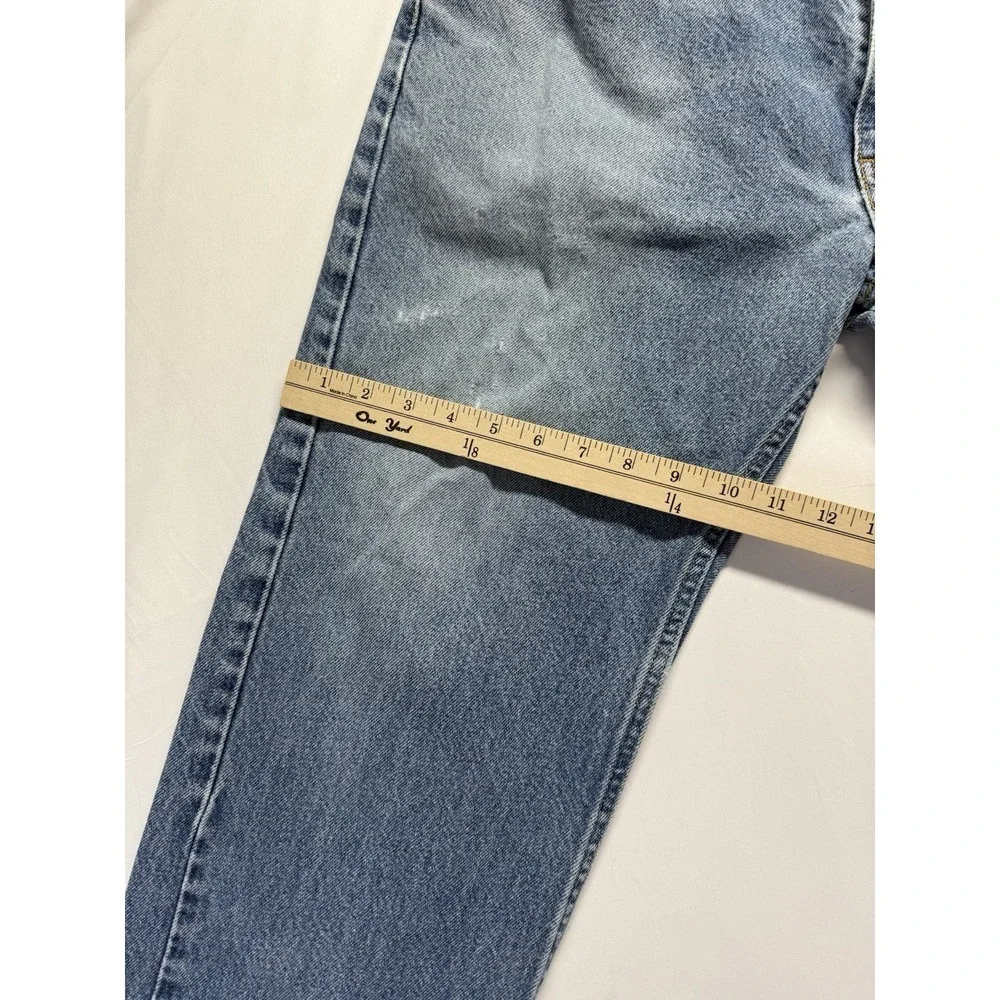 Vintage‎ Levi's 505 Jeans 38x27 Blue Distressed Faded Zip Fly Denim *HOLES
